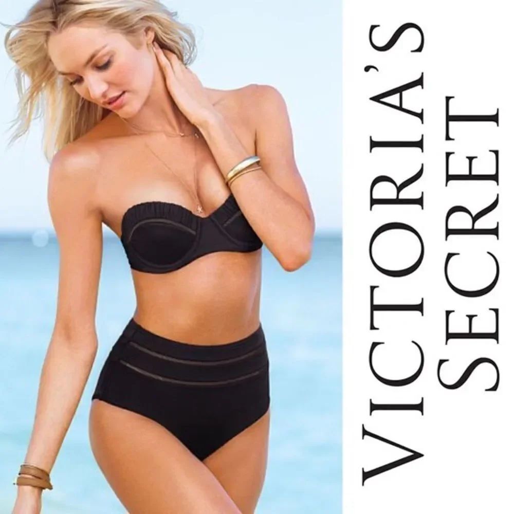 ✨Victoria Secret Lattice Push-up Bandeau Top✨